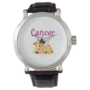 Cancer Zodiac Cow Png, Cute Cancer Watch