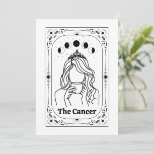 Cancer Zodiac Customizable Tarot Astrology Magical Invitation