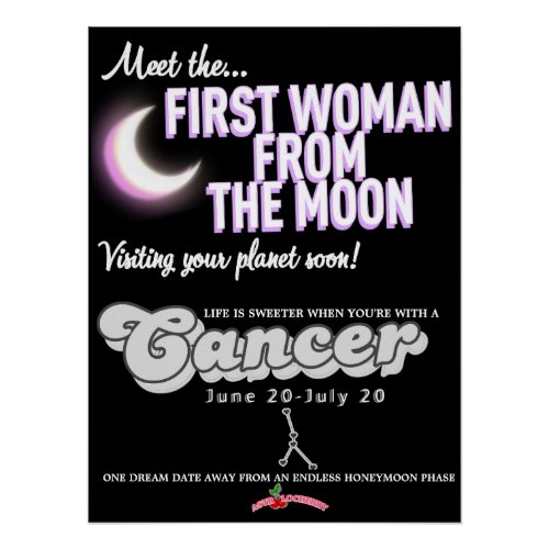 Cancer _ Zodiac Dating Agency Card Poster