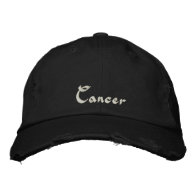 Cancer Zodiac Embroidered Cap / Hat Embroidered Baseball Cap