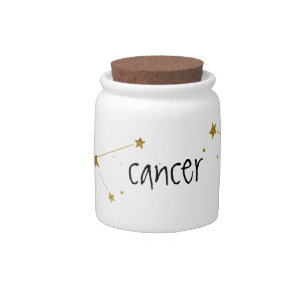 Cancer Zodiac Gift Candy Jar