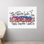 Cancer Zodiac Graffiti  Wall Decal