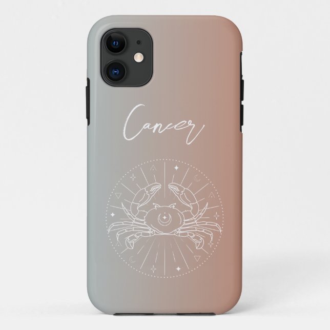 Cancer zodiac horoscope star sign gradient Case-Mate iPhone case (Back)