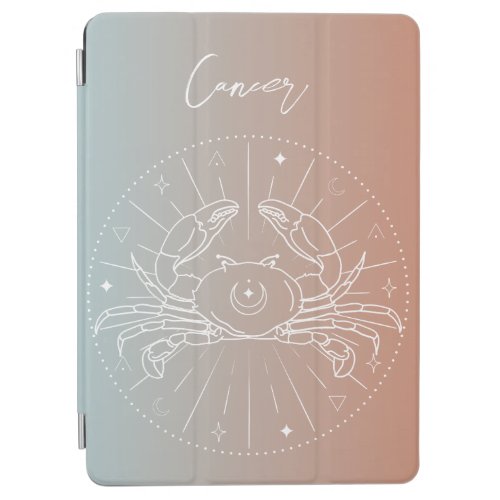 Cancer zodiac horoscope star sign gradient iPad air cover