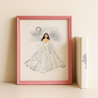 Cancer Zodiac Illustration – Hand Drawn Poster