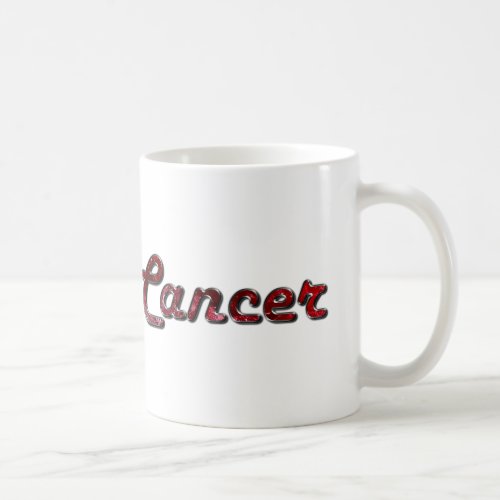 Cancer Zodiac in Ruby Gemstone Coffee Mug