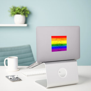 Cancer Zodiac LGBTQ Pride Rainbow Astrology Design Sticker