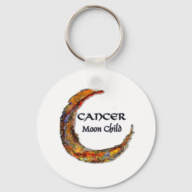 Cancer Zodiac - Moon Keychain (Front)