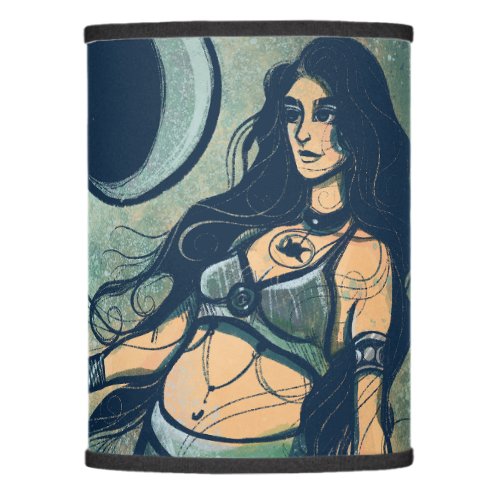 Cancer Zodiac MoonChild Goddess Belly Dancer       Lamp Shade