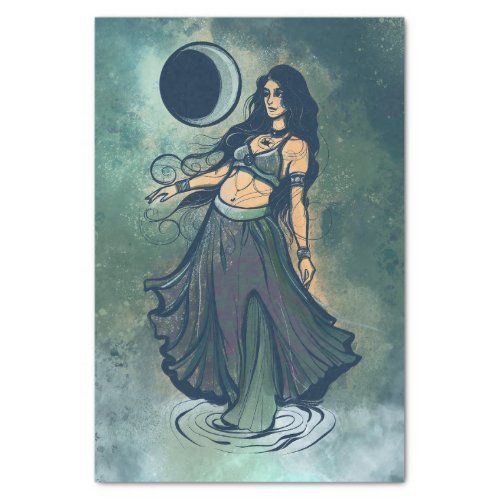 Cancer Zodiac MoonChild Goddess Belly Dancer       Tissue Paper