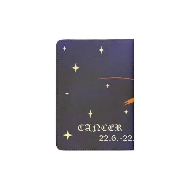 Cancer zodiac passport Holder (Back)