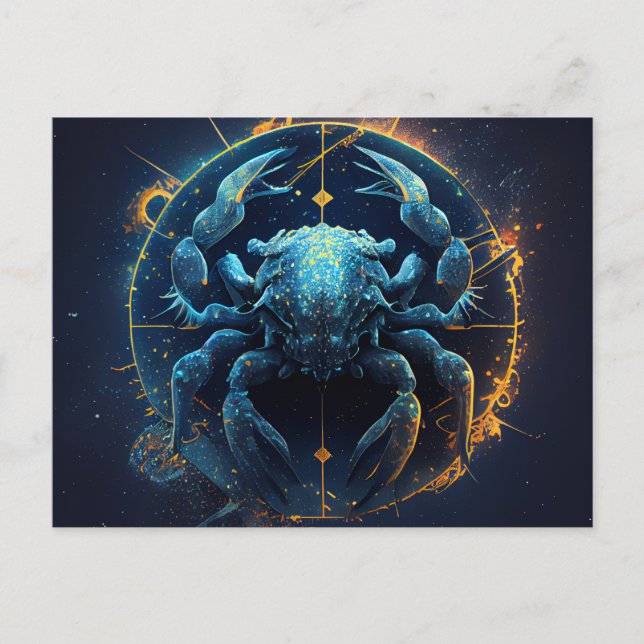 Cancer Zodiac Postcards (Front)