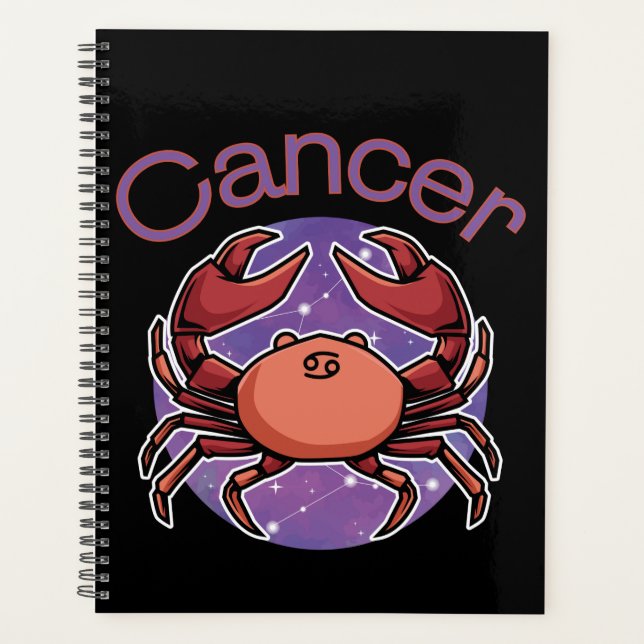 Cancer Zodiac Sign Calendar Planner (Front)
