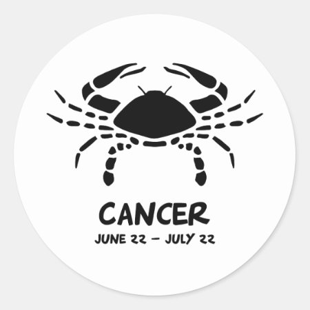 Cancer Zodiac Sign Classic Round Sticker