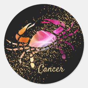 Cancer - Zodiac Sign Classic Round Sticker