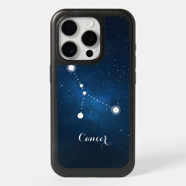 Cancer Zodiac Sign Constellation iPhone 15 Pro Case (Back)