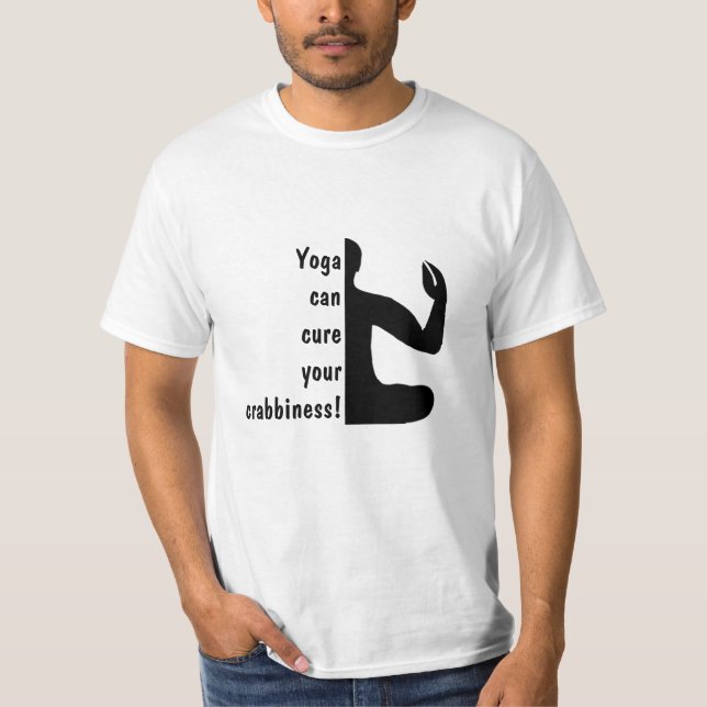 Cancer Zodiac Sign - Funny Yoga T-Shirt (Front)