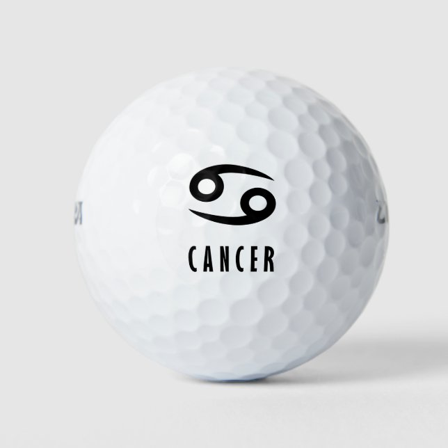 cancer zodiac sign golf balls (Front)