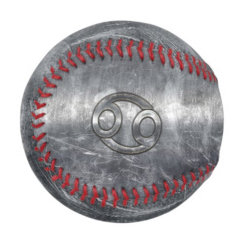 Cancer Zodiac Sign in Industrial Style Baseball