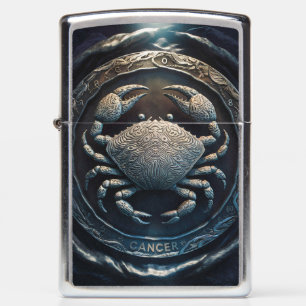 Cancer Zodiac Sign Metal Emblem #1 Zippo Lighter