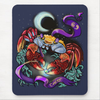 Cancer zodiac sign mouse pad