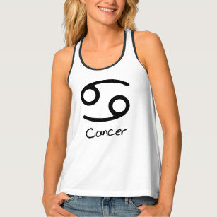 Cancer Zodiac Sign on White Background Tank Top