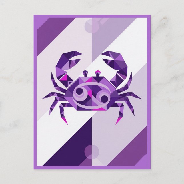 Cancer Zodiac Sign Postcard (Front)