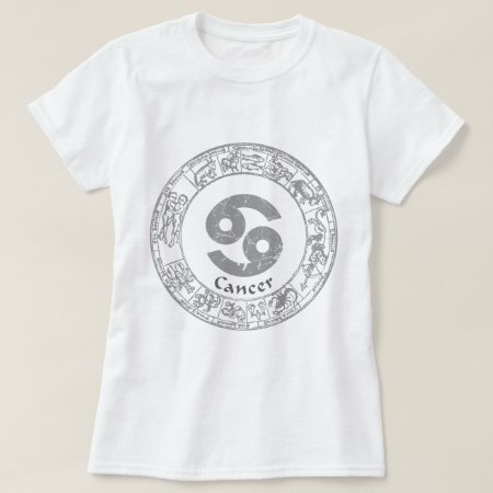 Cancer Zodiac Sign Vintage T-shirt