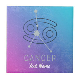 Cancer Zodiac Star Sign Horoscope Constellation Ceramic Tile