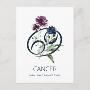 Cancer Zodiac Star Sign Postcard