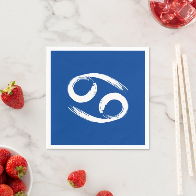 CANCER Zodiac Summer June July Astrology Birthday Napkins (Insitu)