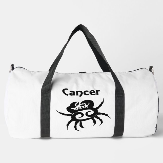 Cancer Zodiac Symbol and Sign Duffle Bag (Front)
