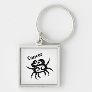 Cancer Zodiac Symbol and Sign Keychain
