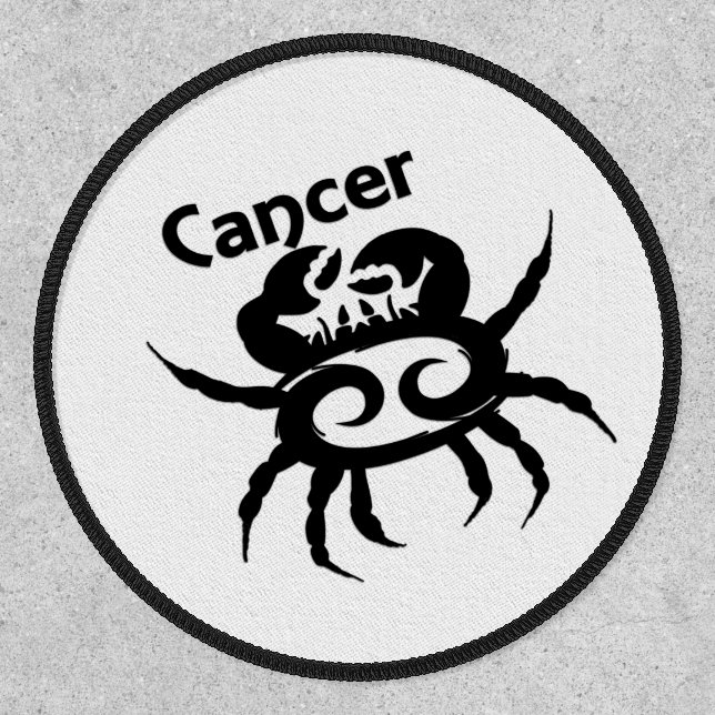 Cancer Zodiac Symbol and Sign Patch (Front)