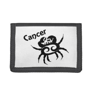Cancer Zodiac Symbol and Sign Trifold Wallet