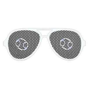 Cancer Zodiac Symbol Black Carbon Fiber Print Aviator Sunglasses