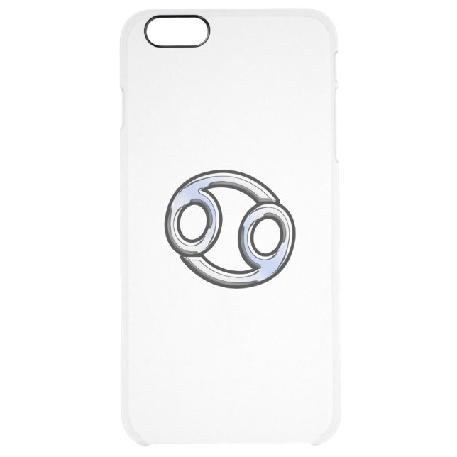 Cancer Zodiac Symbol Charcoal Carbon Fiber Print Uncommon iPhone Case (Back)