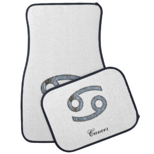 Cancer Zodiac Symbol Element by Kenneth Yoncich Car Floor Mat