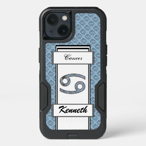 Cancer Zodiac Symbol Element by Kenneth Yoncich iPhone 13 Case