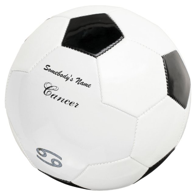 Cancer Zodiac Symbol Element by Kenneth Yoncich Soccer Ball (Three Quarter)