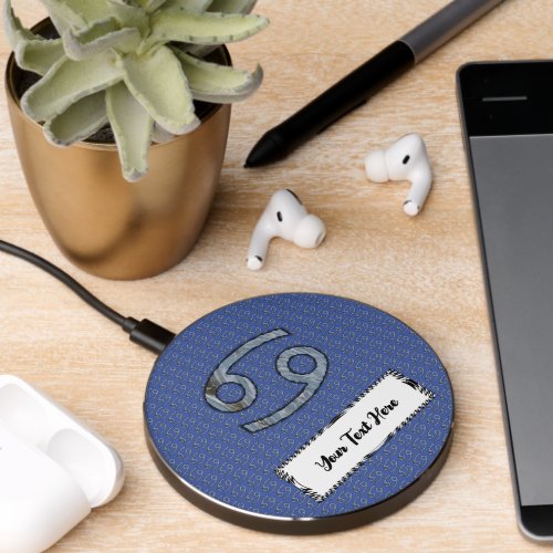 Cancer Zodiac Symbol Element by Kenneth Yoncich Wireless Charger