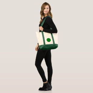 Cancer Zodiac Symbol Green Contrast Tote Bag