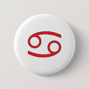 Cancer, Zodiac symbol, horoscope Button