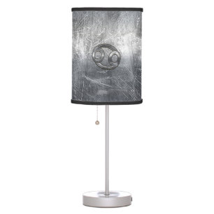 Cancer Zodiac Symbol in Distressed Decor Table Lamp