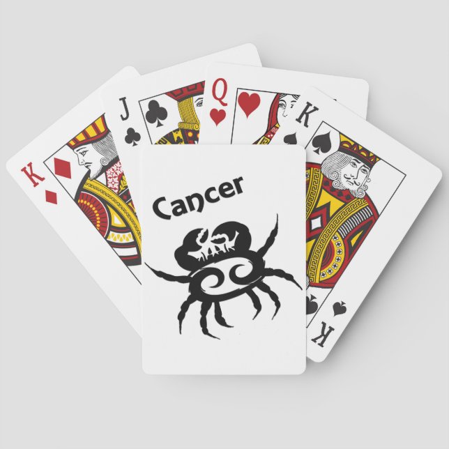 Cancer Zodiac Symbol & Sign Poker Cards (Back)