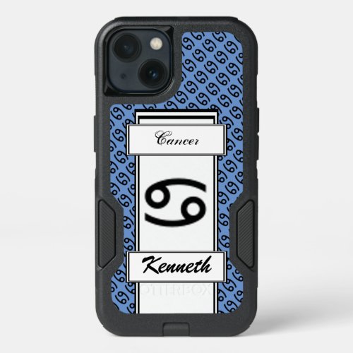 Cancer Zodiac Symbol Standard by Kenneth Yoncich iPhone 13 Case