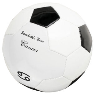 Cancer Zodiac Symbol Standard by Kenneth Yoncich Soccer Ball