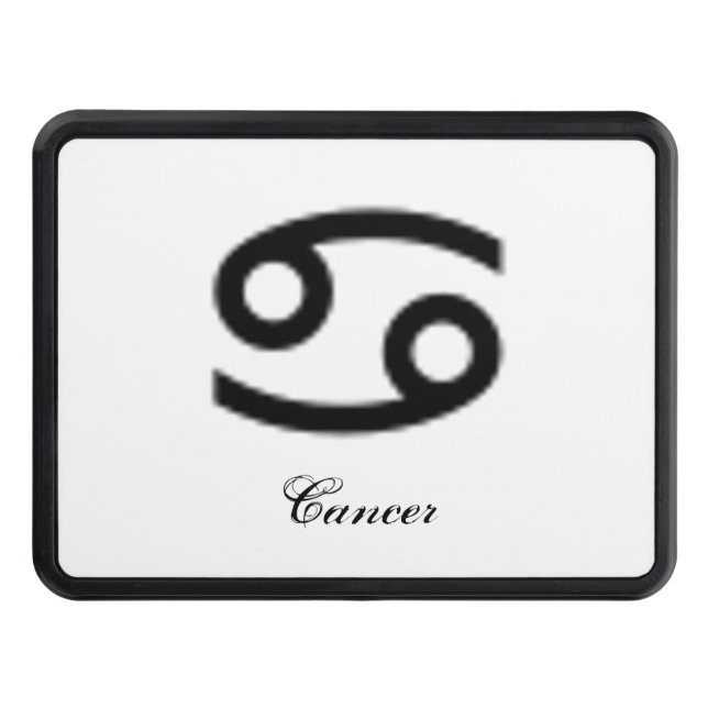 Cancer Zodiac Symbol Standard by Kenneth Yoncich Tow Hitch Cover (Front)