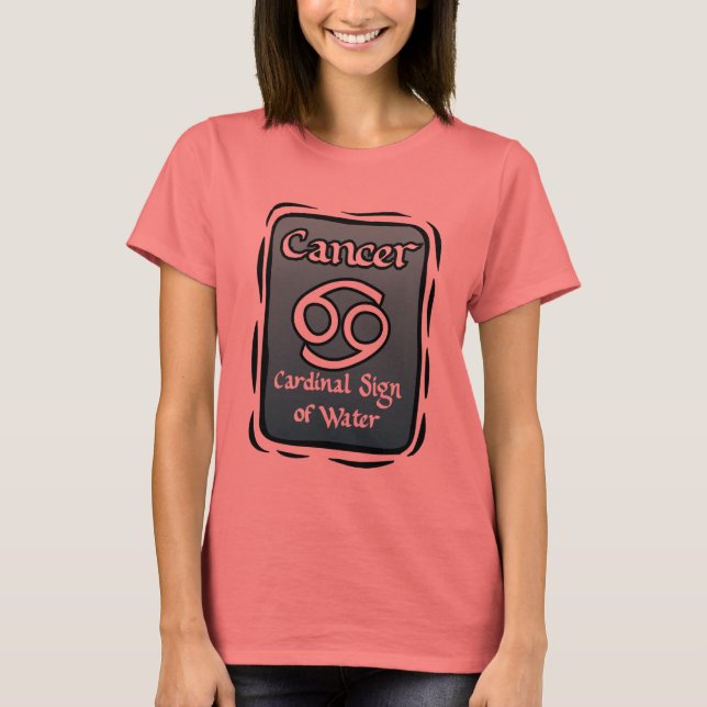 Cancer Zodiac t-shirt (Front)