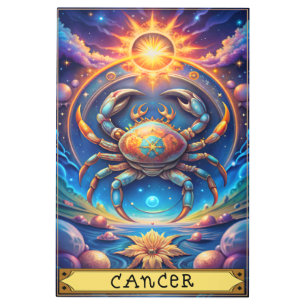 Cancer Zodiac tarot Metal Print